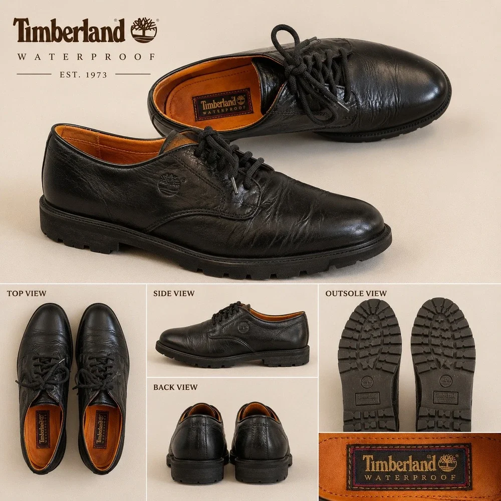 Timberland | Shoes | Timberland Mens Black Leather Oxford  display picture 3
